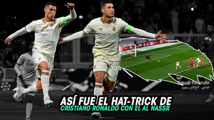 Cristiano Ronaldo lập hat-trick cho Al-Nasser ở phút 45